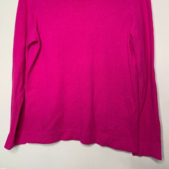 J Crew Mercantile women's hot pink wool blend crew neck sweater Medium - Picture 5 of 9